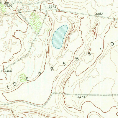 United States Geological Survey Jumbo Hill, TX (1971, 24000-Scale) digital map