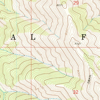 United States Geological Survey Jumbo Mountain, ID (1964, 24000-Scale) digital map