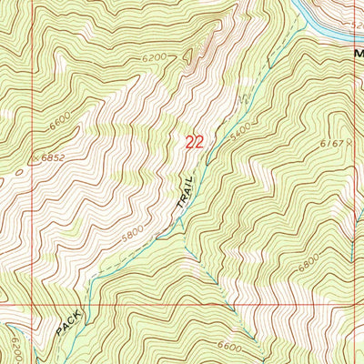 United States Geological Survey Jumbo Mountain, ID (1964, 24000-Scale) digital map