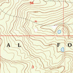 United States Geological Survey Jumbo Mountain, MT-ID (1997, 24000-Scale) digital map