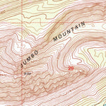 United States Geological Survey Jumbo Mountain, MT-ID (1997, 24000-Scale) digital map