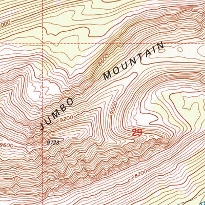 United States Geological Survey Jumbo Mountain, MT-ID (1997, 24000-Scale) digital map