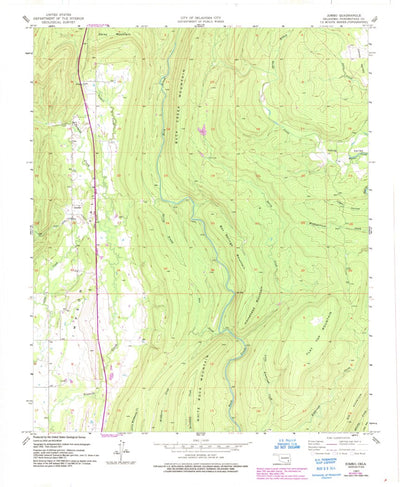 United States Geological Survey Jumbo, OK (1957, 24000-Scale) digital map