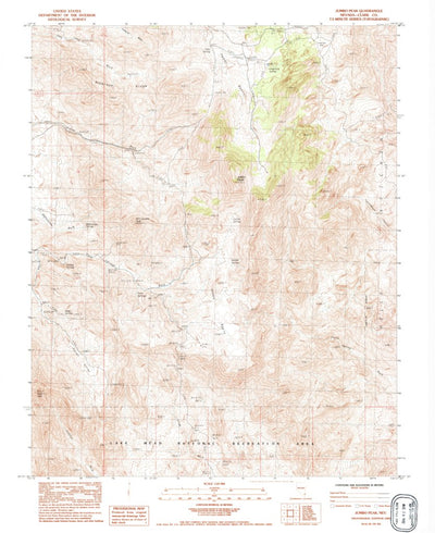 United States Geological Survey Jumbo Peak, NV (1983, 24000-Scale) digital map