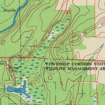 United States Geological Survey Jump River Fire Tower NE, WI (1970, 24000-Scale) digital map