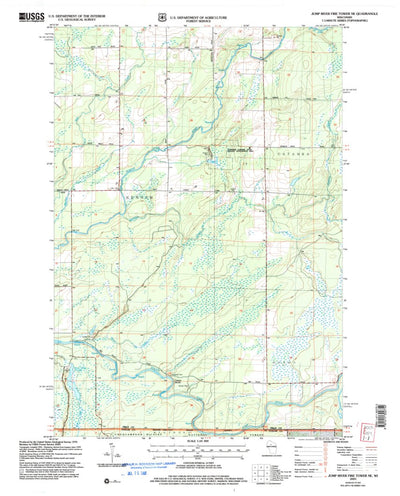 United States Geological Survey Jump River Fire Tower NE, WI (2005, 24000-Scale) digital map