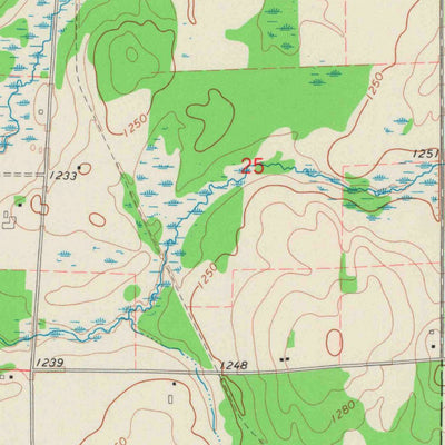 United States Geological Survey Jump River, WI (1971, 24000-Scale) digital map