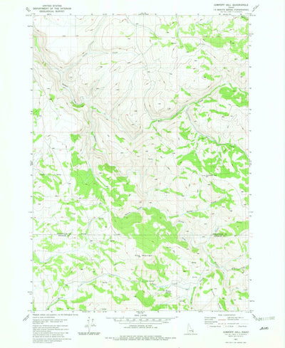 United States Geological Survey Jumpoff Hill, ID (1981, 24000-Scale) digital map