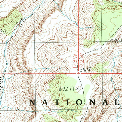 United States Geological Survey Jumpup Point, AZ (1988, 24000-Scale) digital map