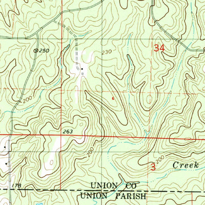 United States Geological Survey Junction City, AR-LA (1981, 24000-Scale) digital map