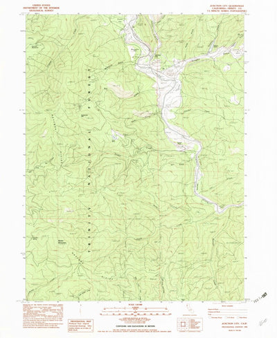United States Geological Survey Junction City, CA (1982, 24000-Scale) digital map