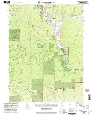 United States Geological Survey Junction City, CA (1998, 24000-Scale) digital map