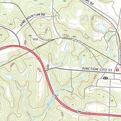 United States Geological Survey Junction City, GA (2020, 24000-Scale) digital map