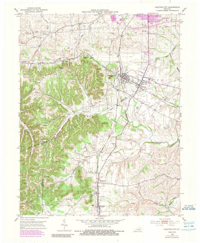 United States Geological Survey Junction City, KY (1952, 24000-Scale) digital map