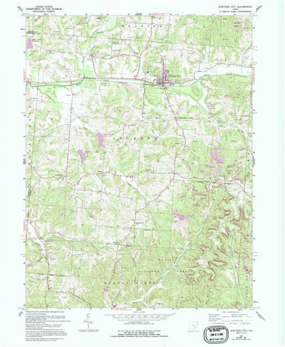 United States Geological Survey Junction City, OH (1961, 24000-Scale) digital map