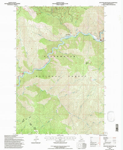United States Geological Survey Junction Mountain, ID (1994, 24000-Scale) digital map