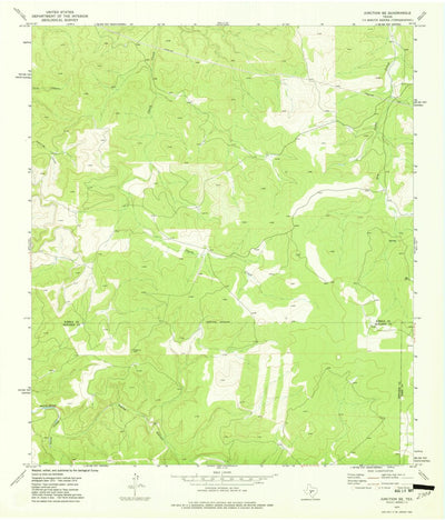 United States Geological Survey Junction SE, TX (1974, 24000-Scale) digital map