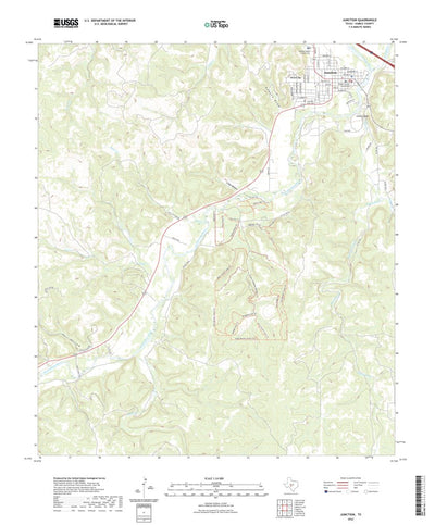 United States Geological Survey Junction, TX (2022, 24000-Scale) digital map