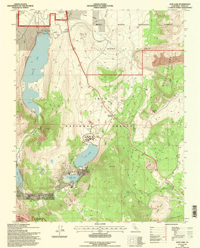 United States Geological Survey June Lake, CA (1994, 24000-Scale) digital map