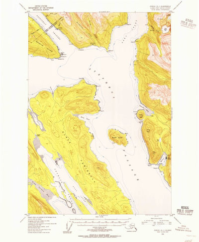 United States Geological Survey Juneau A-1, AK (1954, 63360-Scale) digital map
