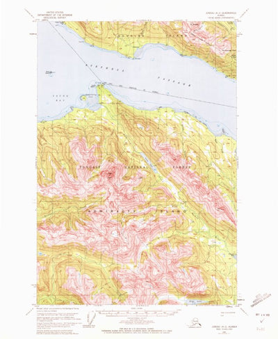 United States Geological Survey Juneau A-2, AK (1951, 63360-Scale) digital map