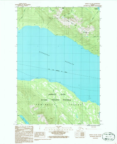 United States Geological Survey Juneau A-2 NE, AK (1986, 25000-Scale) digital map
