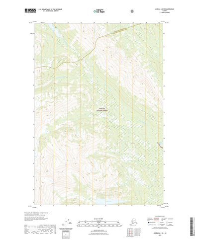 United States Geological Survey Juneau A-2 SE, AK (2021, 25000-Scale) digital map