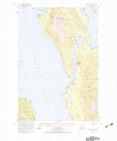 United States Geological Survey Juneau A-3, AK (1950, 63360-Scale) digital map
