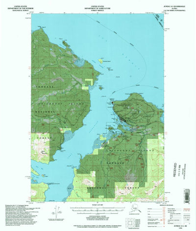 United States Geological Survey Juneau A-5, AK (1994, 63360-Scale) digital map