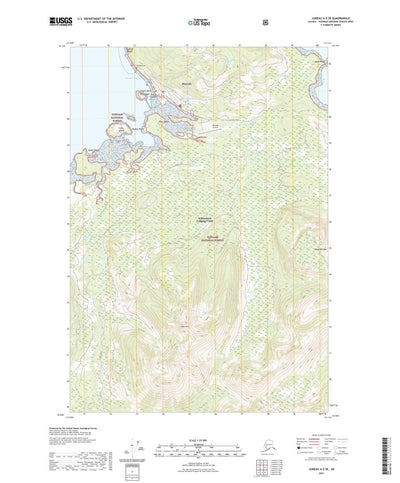 United States Geological Survey Juneau A-5 SE, AK (2021, 25000-Scale) digital map
