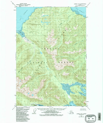 United States Geological Survey Juneau A-6, AK (1951, 63360-Scale) digital map