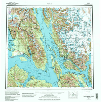 United States Geological Survey Juneau, AK (1962, 250000-Scale) digital map