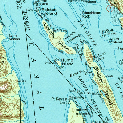 United States Geological Survey Juneau, AK (1962, 250000-Scale) digital map
