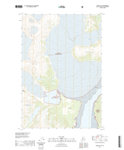 United States Geological Survey Juneau B-1 NE, AK (2021, 25000-Scale) digital map