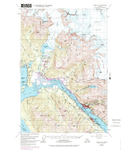 United States Geological Survey Juneau B-2, AK (1962, 63360-Scale) digital map
