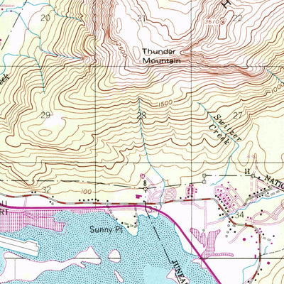 United States Geological Survey Juneau B-2, AK (1962, 63360-Scale) digital map