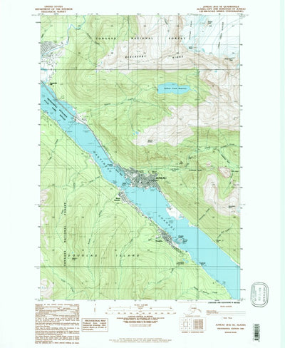 United States Geological Survey Juneau B-2 SE, AK (1986, 25000-Scale) digital map