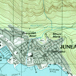 United States Geological Survey Juneau B-2 SE, AK (1986, 25000-Scale) digital map