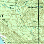 United States Geological Survey Juneau B-2 SE, AK (1986, 25000-Scale) digital map