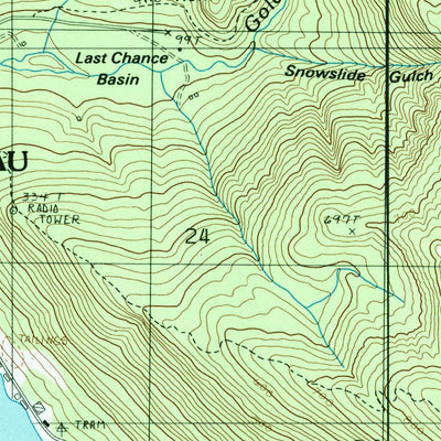 United States Geological Survey Juneau B-2 SE, AK (1986, 25000-Scale) digital map