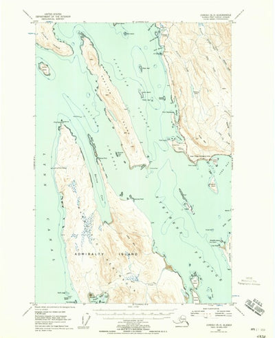 United States Geological Survey Juneau B-3, AK (1947, 63360-Scale) digital map