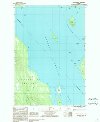 United States Geological Survey Juneau B-3 SE, AK (1986, 25000-Scale) digital map