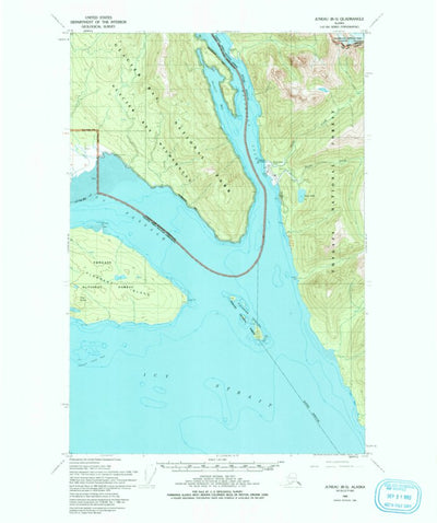United States Geological Survey Juneau B-5, AK (1950, 63360-Scale) digital map