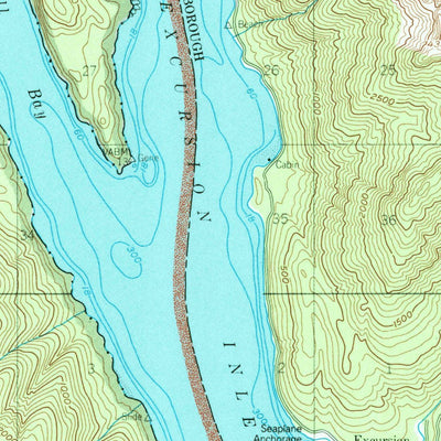 United States Geological Survey Juneau B-5, AK (1950, 63360-Scale) digital map