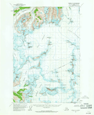 United States Geological Survey Juneau C-2, AK (1960, 63360-Scale) digital map