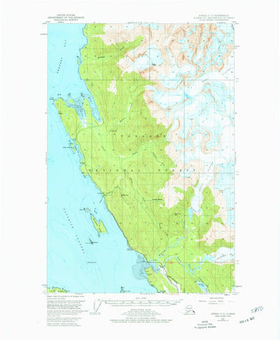 United States Geological Survey Juneau C-3, AK (1951, 63360-Scale) digital map