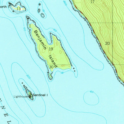 United States Geological Survey Juneau C-3, AK (1951, 63360-Scale) digital map