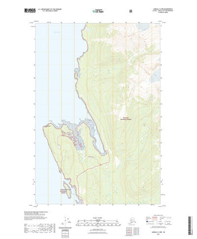 United States Geological Survey Juneau C-3 NW, AK (2021, 25000-Scale) digital map