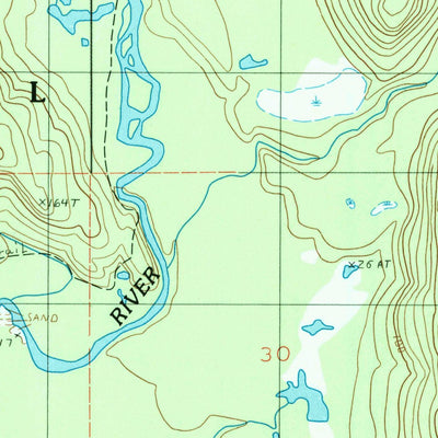 United States Geological Survey Juneau C-3 SE, AK (1986, 25000-Scale) digital map