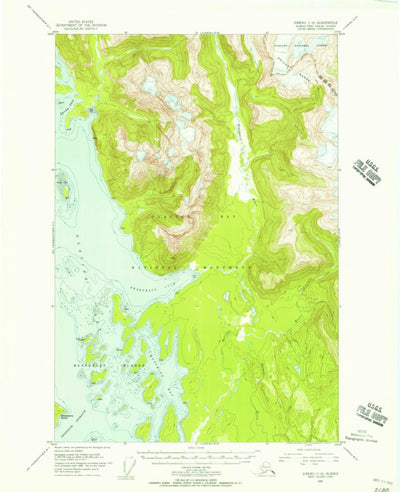 United States Geological Survey Juneau C-6, AK (1948, 63360-Scale) digital map